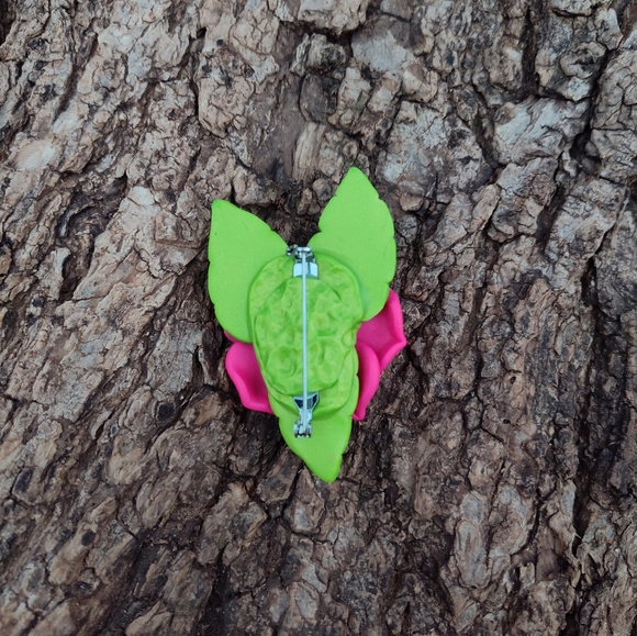 🌹The🌺Talkin Flower 🥀🌸 Pink Rose Pin - Picture 4 of 5